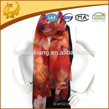 wholesale real material woman plain chiffon shawl